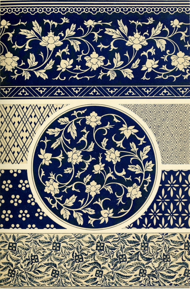 Examples of Chinese ornament 1867-24 Canvas Art - (24 x 36)