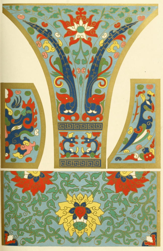 Examples of Chinese ornament 1867-28 Canvas Art - (24 x 36)