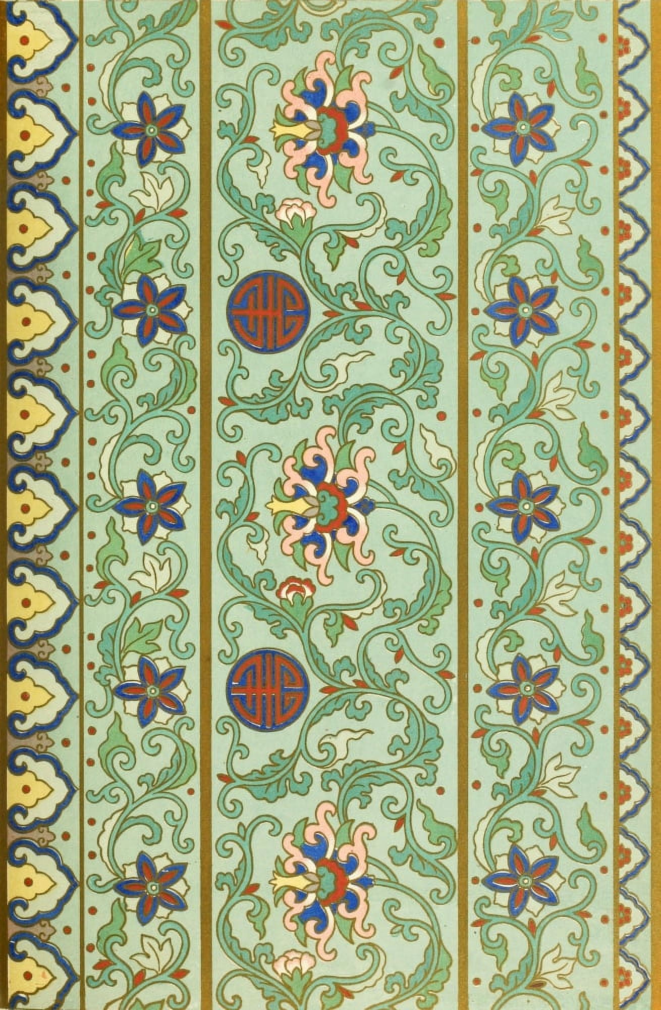 Examples of Chinese ornament 1867-30 Canvas Art - (24 x 36)