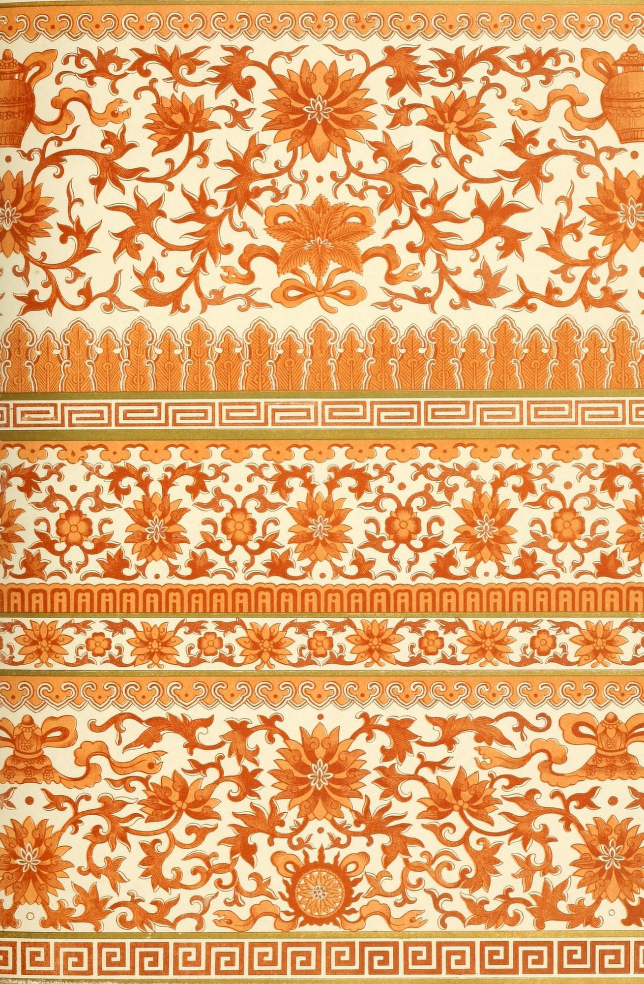 Examples of Chinese ornament 1867-38 Canvas Art - (24 x 36)