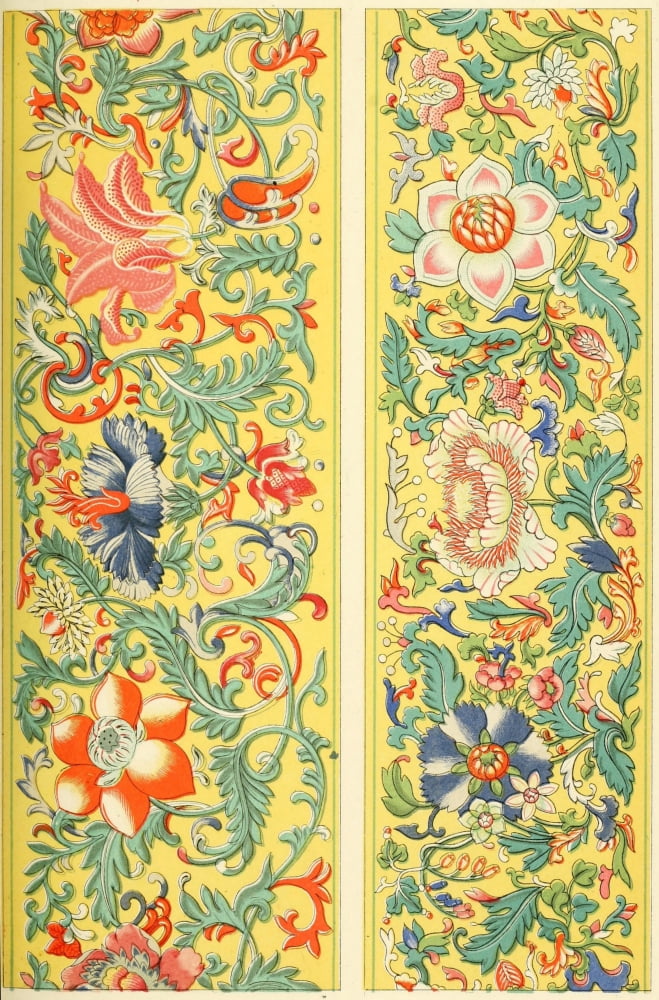 Examples of Chinese ornament 1867-45 Canvas Art - (18 x 24)
