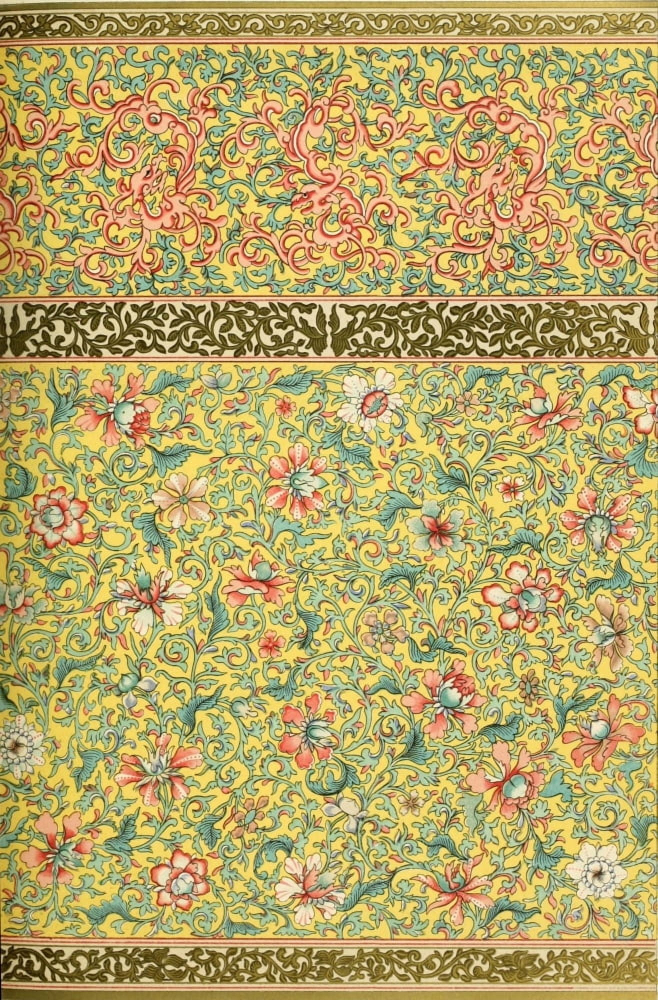 Examples of Chinese ornament 1867-46 Canvas Art - (24 x 36)