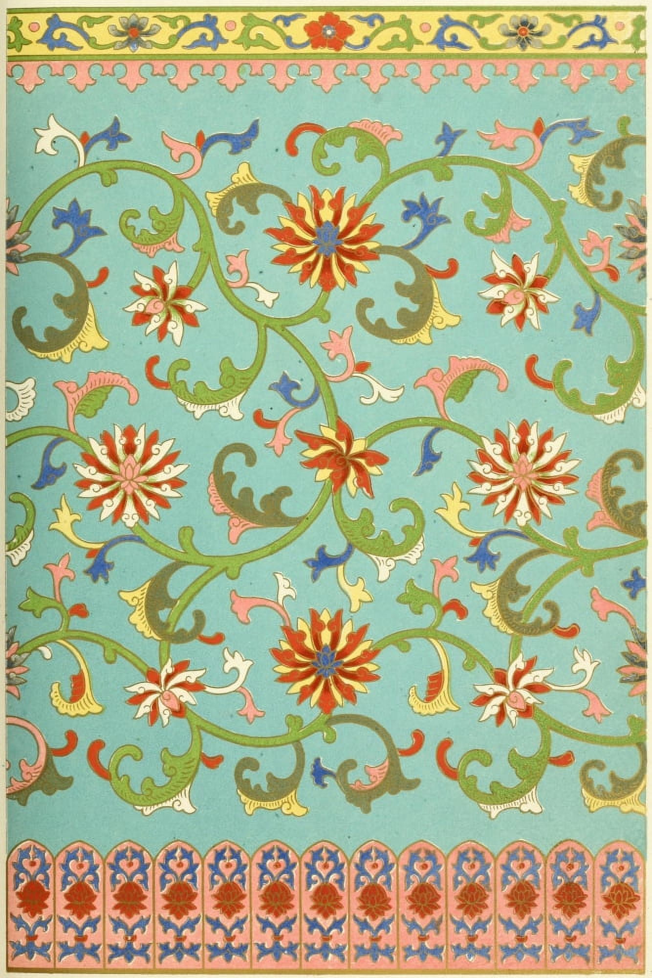 Examples of Chinese ornament 1867-52 Canvas Art - (18 x 24)