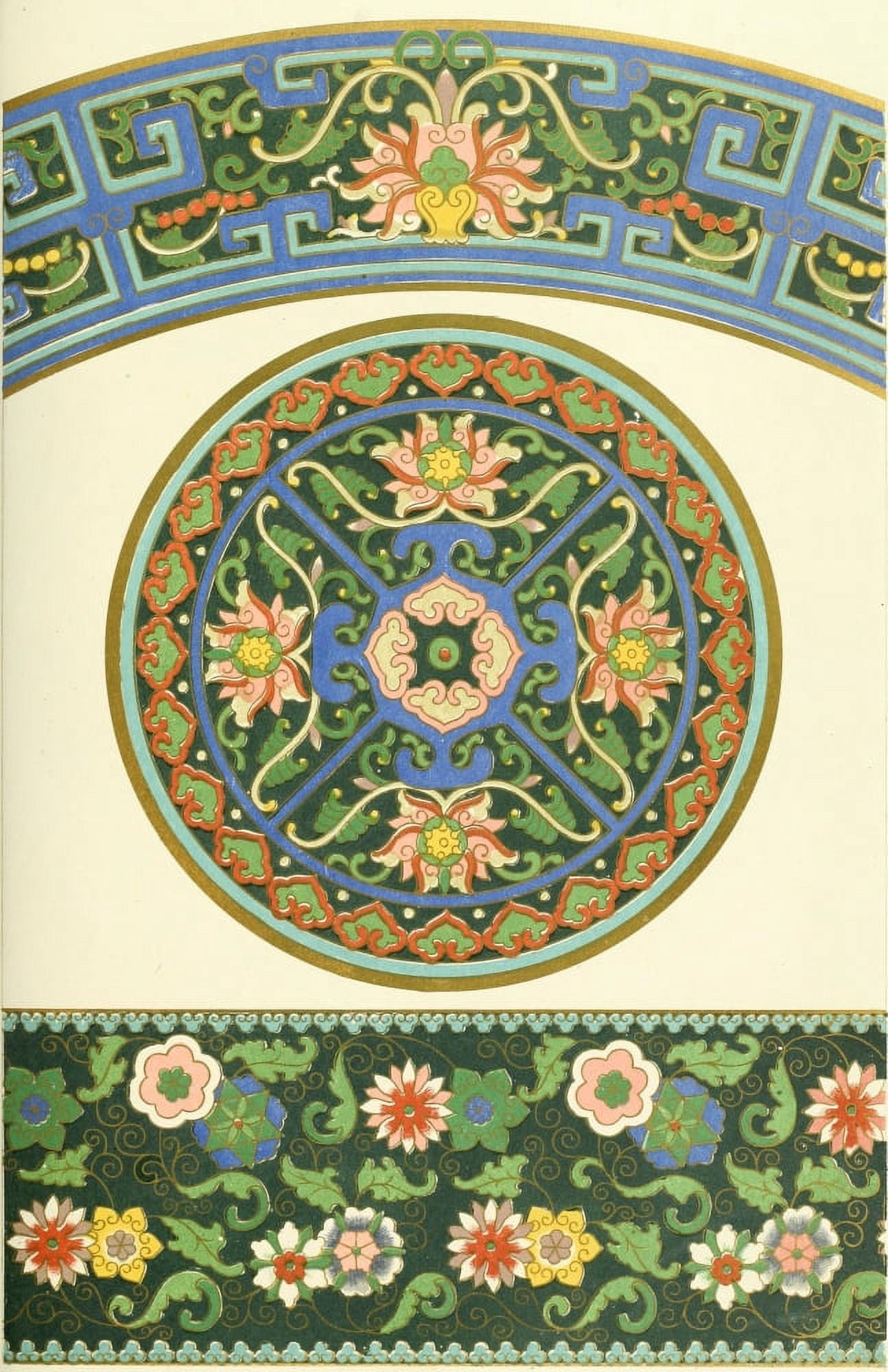 Examples of Chinese ornament 1867-53 Canvas Art - (18 x 24)