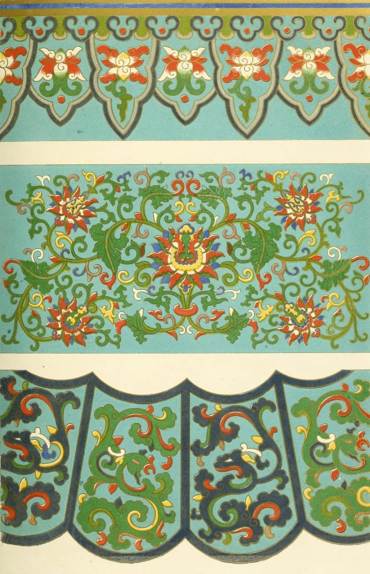 Examples of Chinese ornament 1867-54 Canvas Art - (24 x 36)