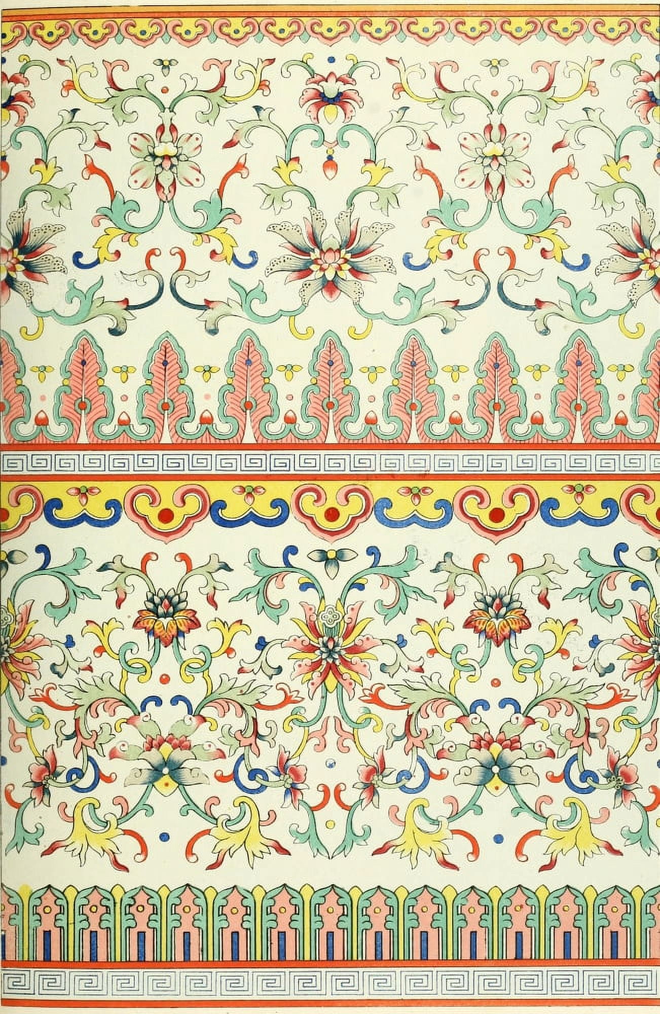 Examples of Chinese ornament 1867-55 Canvas Art - (24 x 36)