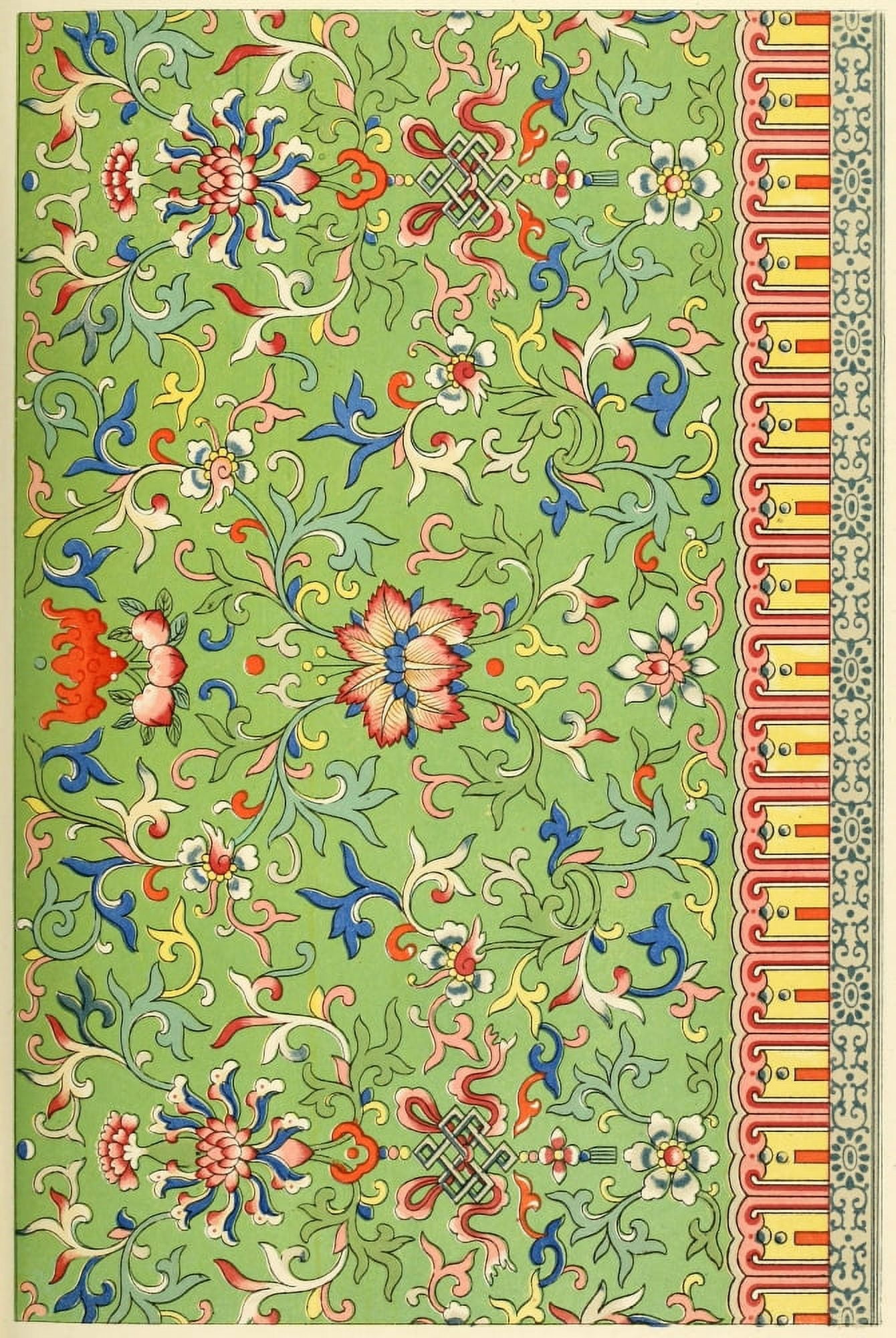 Examples of Chinese ornament 1867-56 Canvas Art - (18 x 24)