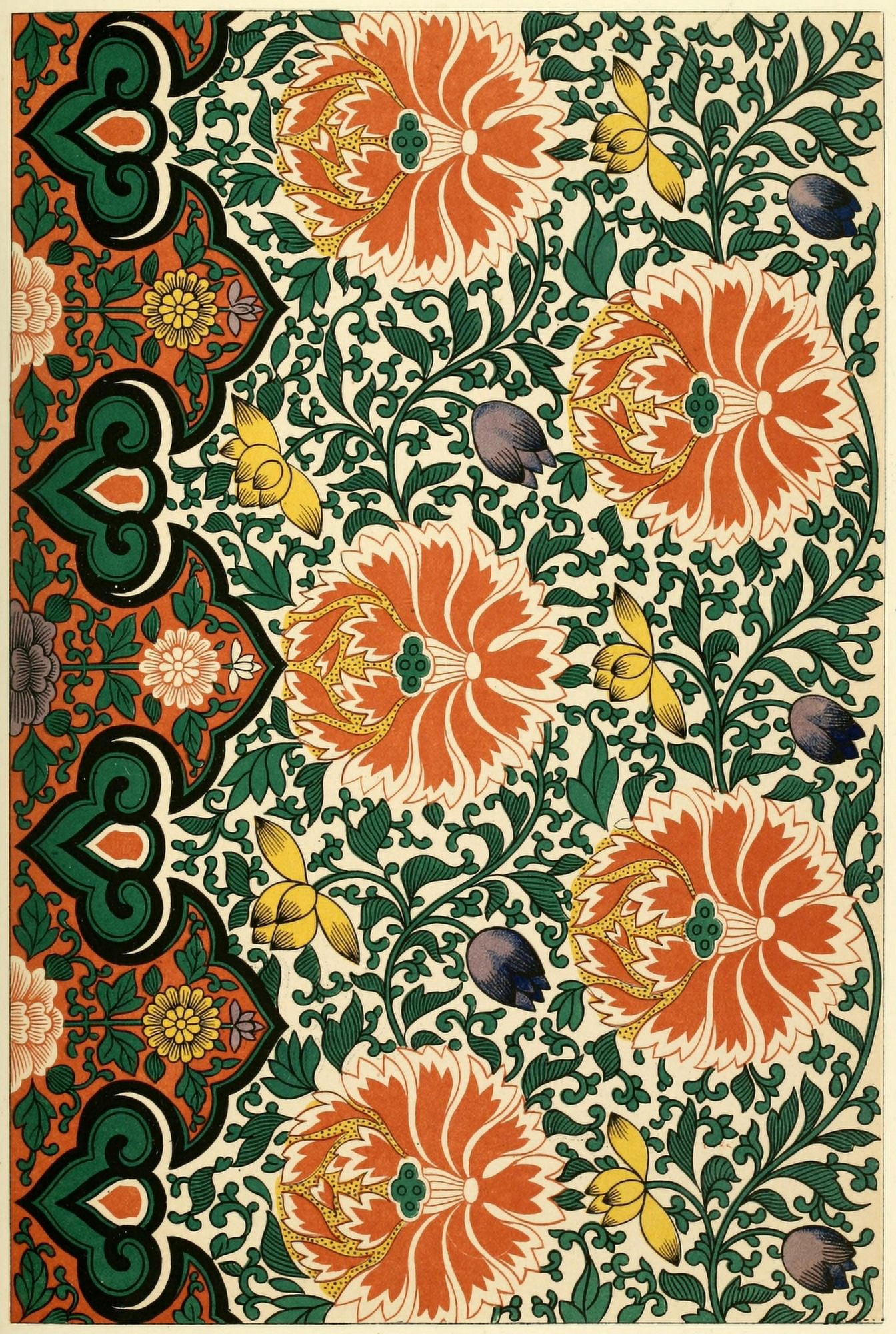Examples of Chinese ornament 1867-58 Canvas Art - (24 x 36)
