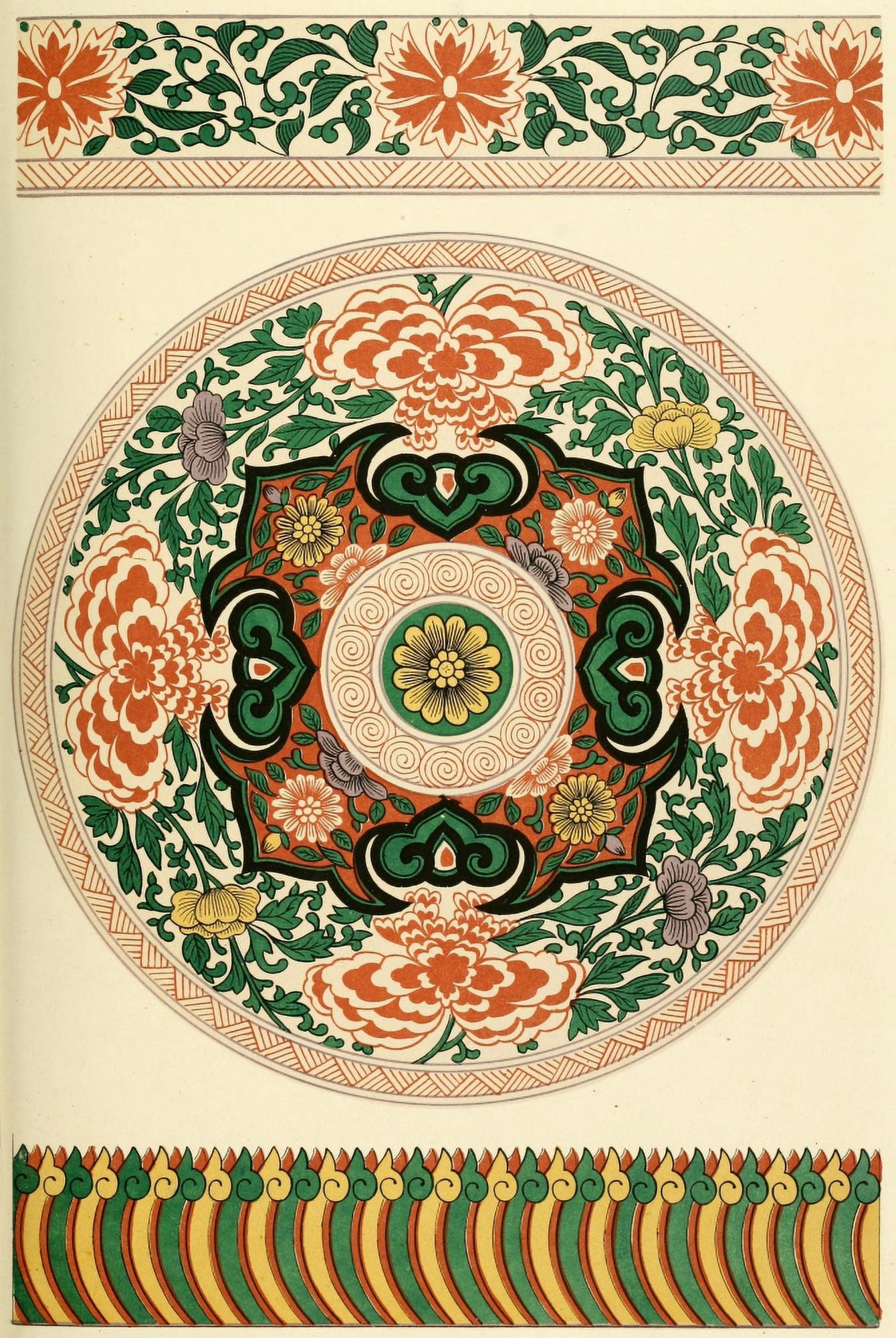 Examples of Chinese ornament 1867-60 Canvas Art - (24 x 36)