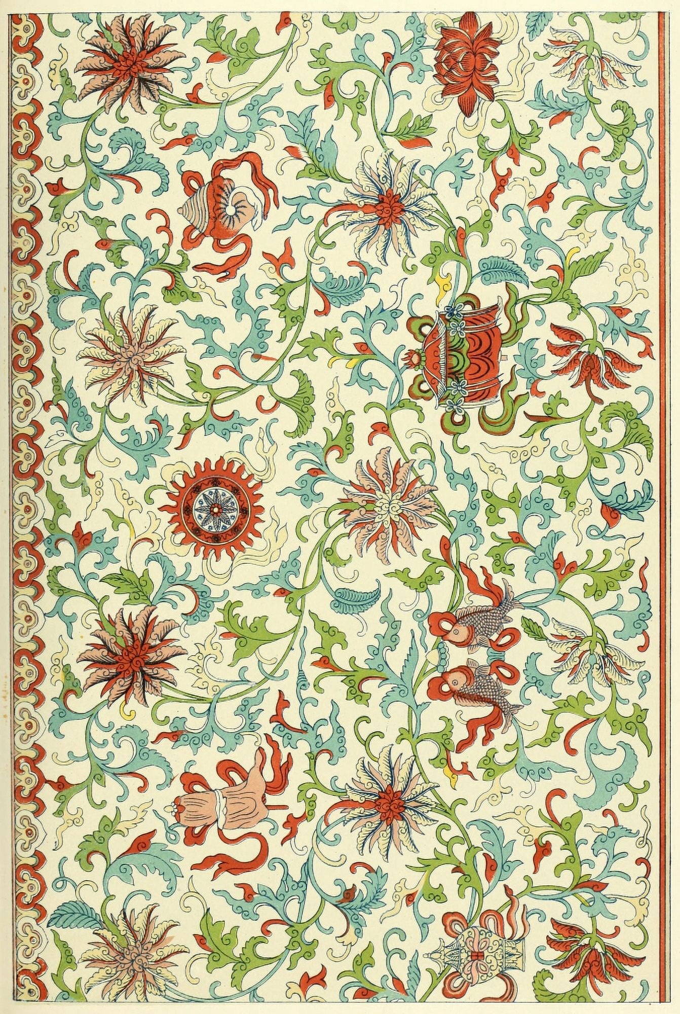 Examples of Chinese ornament 1867-63 Canvas Art - (24 x 36)