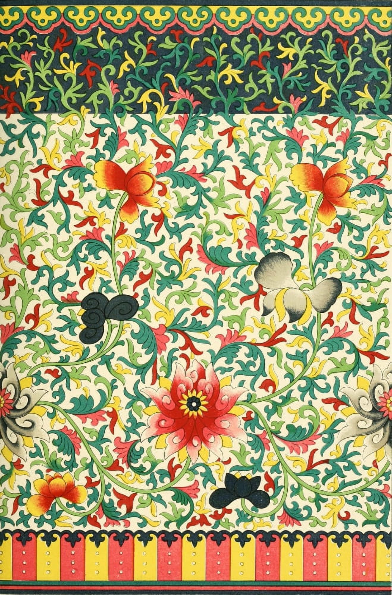 Examples of Chinese ornament 1867-65 Canvas Art - (24 x 36)