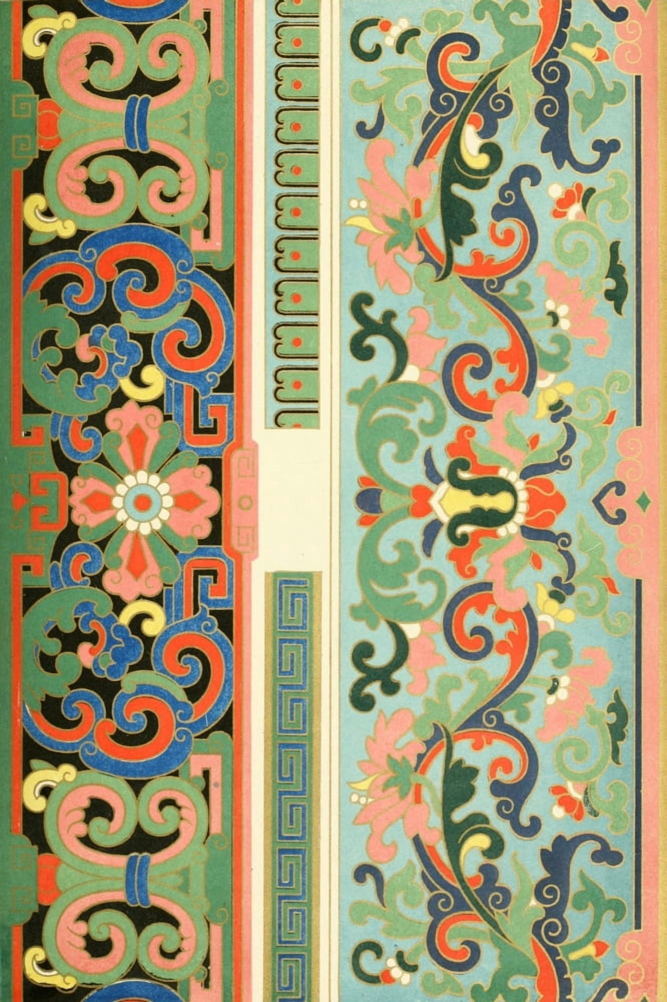 Examples of Chinese ornament 1867-9 Canvas Art - (18 x 24)