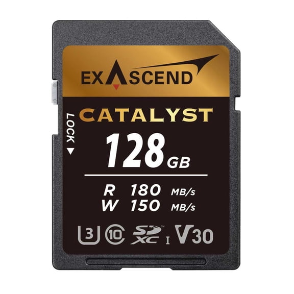 Exascend Catalyst 128GB UHS-I V30 SDXC Memory Card