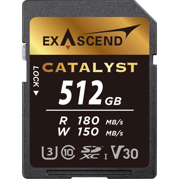Exascend Catalyst 512GB UHS-II V30 SDXC Memory Card