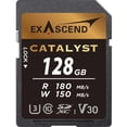 thumbnail image 1 of Exascend EX128GSDU1 UHS-II V30 128GB SD Memory Card, 1 of 1