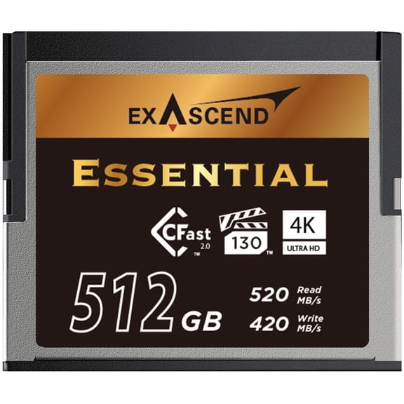 Exascend Essential 512GB CFast 2.0 Memory Card