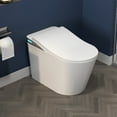 thumbnail image 1 of Exbrite Smart Toilet with Remote Control - Foot Sensing Open Cover, Auto Flushing, Night Light & Multiple Controls, 1 of 11