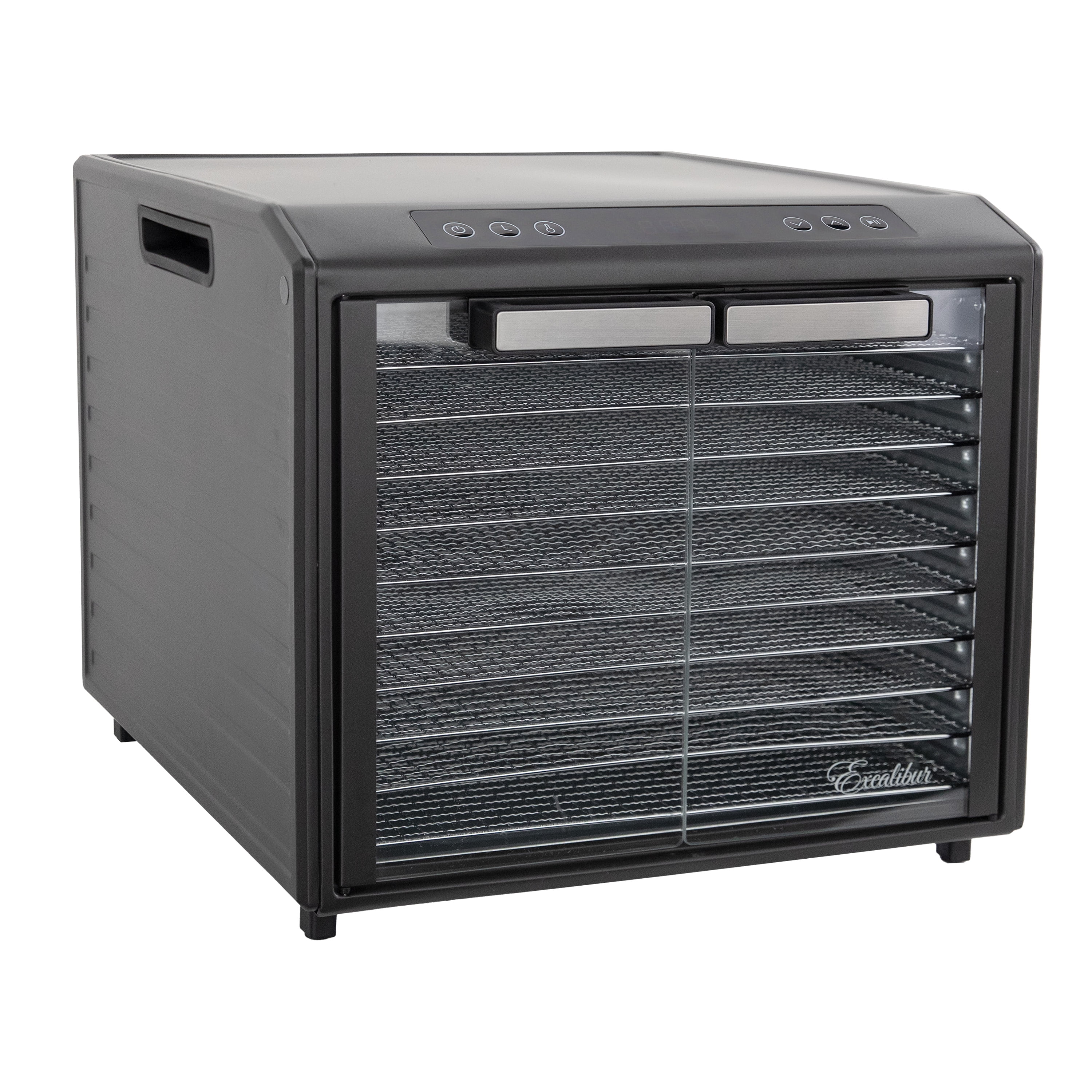 Excalibur 10-Tray Black Stainless Steel Digital Food Dehydrator