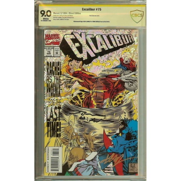 Excalibur #75 Signed Tom Defalco Ken Lashley CBCS 9.0