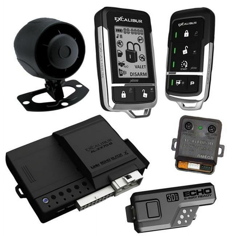 Excalibur AL-1870-3DB 433MHz LCD 2-Way Remote Start Automotive