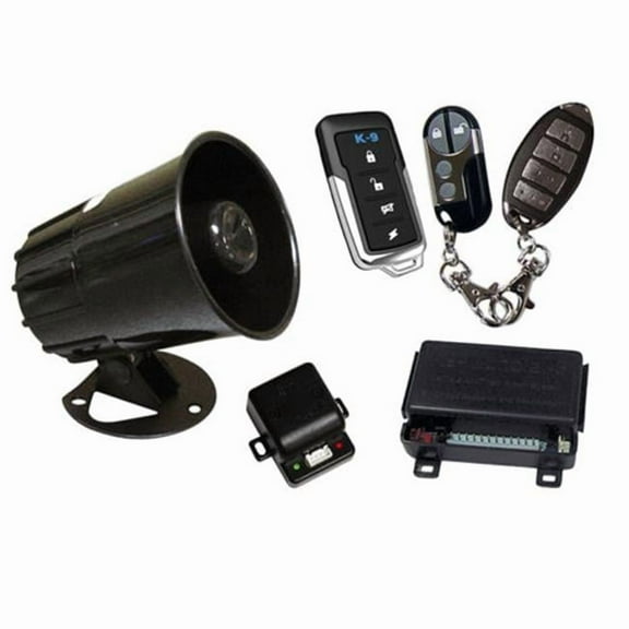 Excalibur Alarms K9MUNDIAL6 K-9 Car Alarm with Keyless Entry, 3 Transmitter Designs