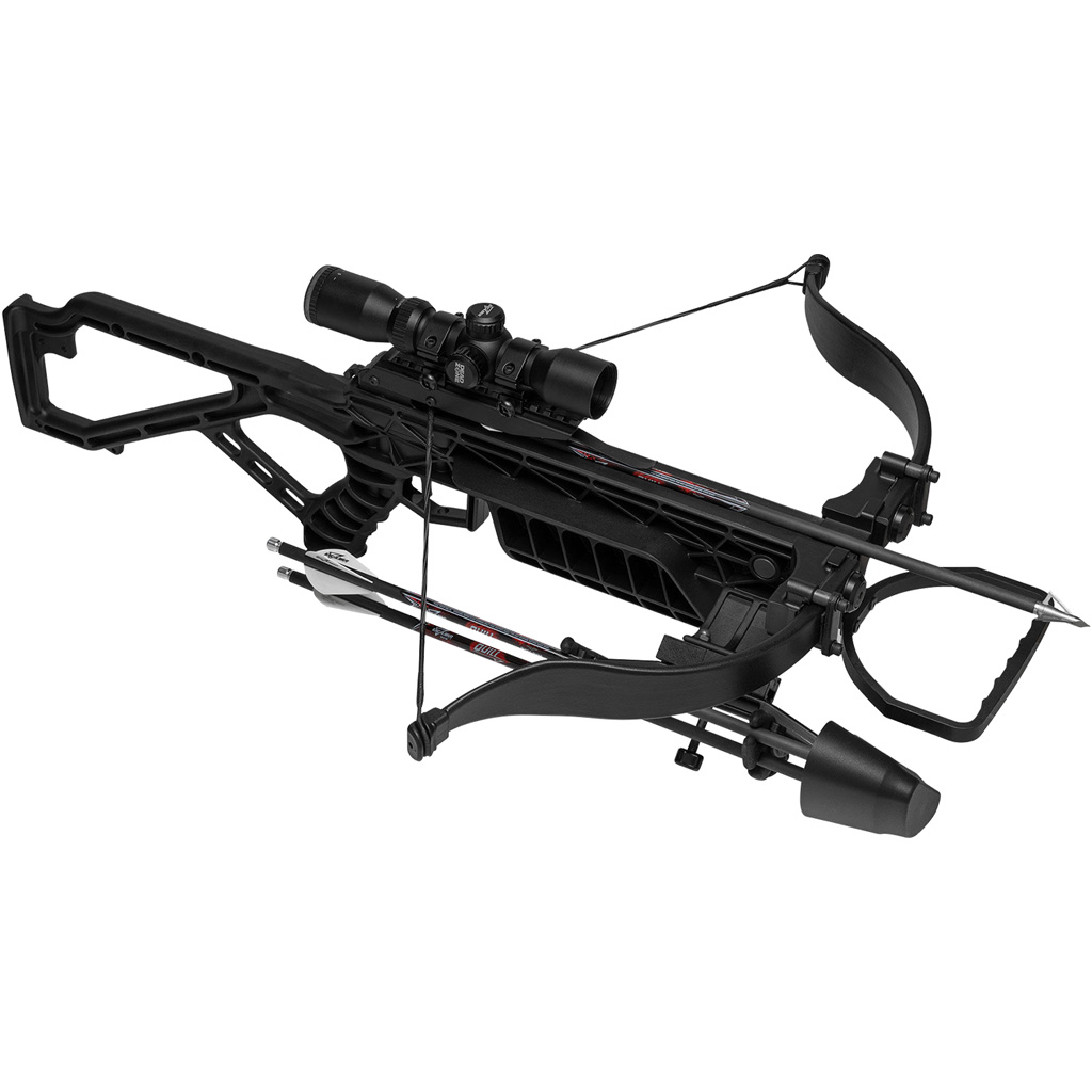 Excalibur Crossbow E74474 MAG Air Package Black with Fixed Power Scope
