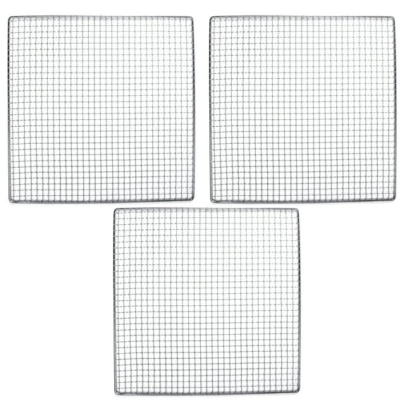 3 Stainless Steel Trays Compatible With Excalibur Dehydrator Replacement UPGRADE Food Shelf Mesh Screen by Bright Kitchen