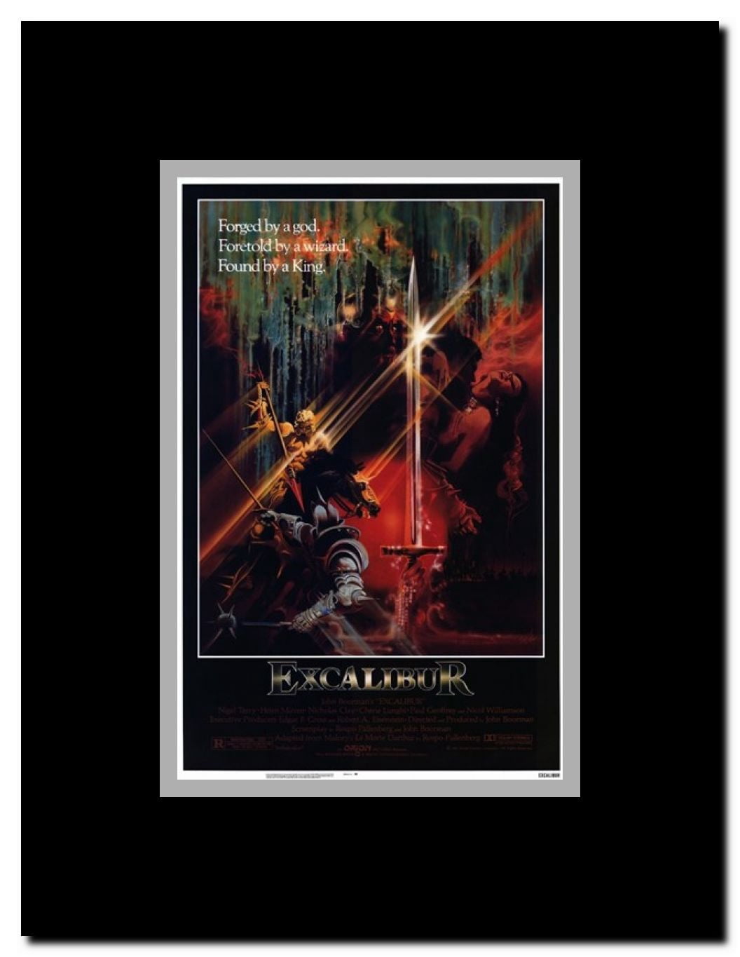 Excalibur Framed Movie Poster