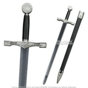 Excalibur King Arthur Royal Sword Medieval Renaissance Silver
