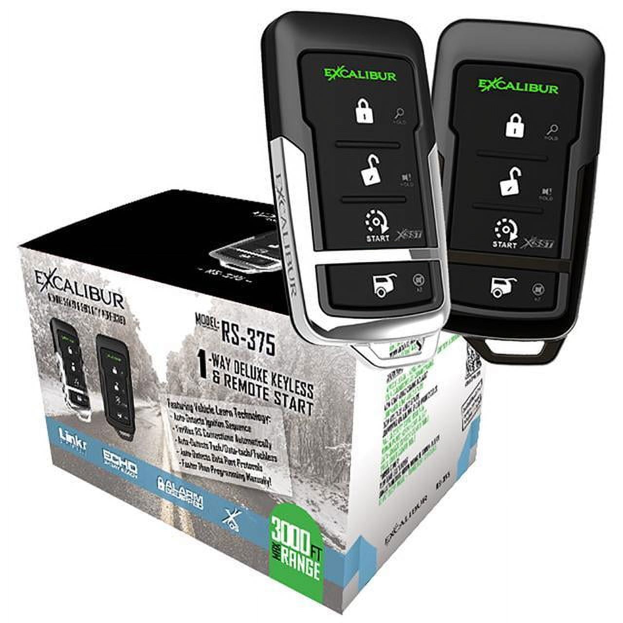 Excalibur RS 375 4 Button Remote Start System Keyless 3000 ft. Range