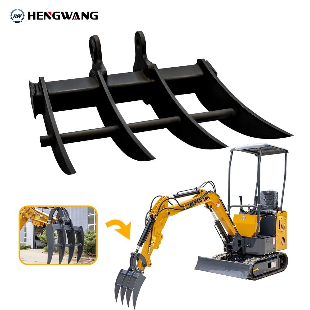 Backhoe Rake Attatchment Excavator Attachment Rake Tools for Mini ExcavatorsWide Backhoe USA ...