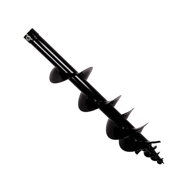 Excavator Auger Drill Rod + Alloy Steel, 34" x 8" Post Hole Bit + Quick Install, Heavy Duty Replacement Rod + Wear Resistant, Auger Attachment + Rustproof, for Construction & Farm