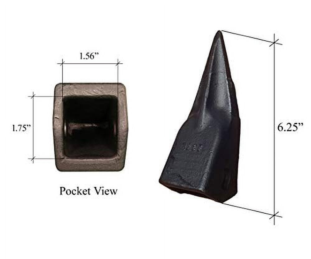 Excavator Bucket Weld-On Shank & Tooth Kit — Includes 230 Tooth, 2740-ZW-23 Shank, 230PN Pin