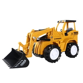 Excavator Backhoe Toys, Plastic Excavator with Changeable Multiple Joints - Front Loader Bulldozer Construction Vehicle Model Decoration Toy Gift for Boys