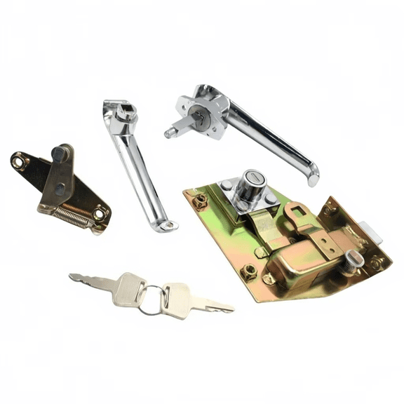 Excavator Cabin Door Lock Assembly Compatible With HD250 HD450 HD700 Lock Block Door Lock Assy Construction Machinery Parts
