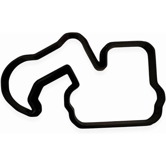 Excavator Cookie Cutter with Easy Push Design (4 inch)