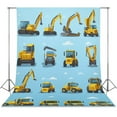 thumbnail image 1 of Excavator Construction Vehicle Truck Backdrops for Photography for Party Backdrop Wedding Backdrop Background Picture, 1 of 5