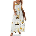 thumbnail image 1 of Excavator Construction Vehicle Truck Design Sleeveless Dress Woman Fashion Long Dresses Women's Summer Suit Dress 2025, 1 of 6