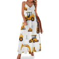 thumbnail image 1 of Excavator Construction Vehicle Truck Fine Art Sleeveless Dress Summer Dress Woman 2025, 1 of 6