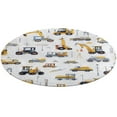 thumbnail image 1 of Excavator Construction Vehicle Truck Round Rugs -Washable Non-Slip Small Round Area Rug Throw Soft Circle Rugs for Bedroom, Modern Print Indoor Carpet for Entryway Sofa Living Room, 1 of 7