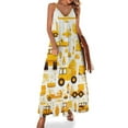 thumbnail image 1 of Excavator Construction Vehicle Truck Sleeveless Dress for Women Clothing Female Women's Summer Skirt, 1 of 6