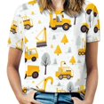 thumbnail image 1 of Excavator Construction Vehicle Truck T Shirts Basic T-Shirt Short Sleeve Ladies Tee Shirt Summer Graphic Clothing, 1 of 6