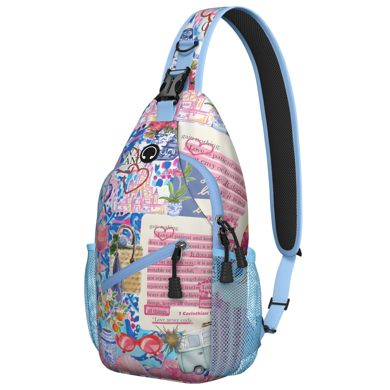 Vintage Fashion Crossbody Sling Bag Geometric Print Shoulder  display picture 3