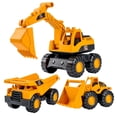 thumbnail image 1 of Excavator & Dump Truck Toy for Kids Truck & Bulldozer Digger - Construction 11, 1 of 10