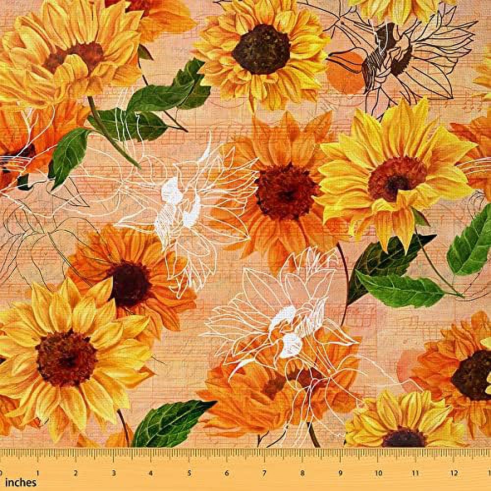 Excavator Fabric by The Yard Cute Tractor Construction Vehicle Fabric