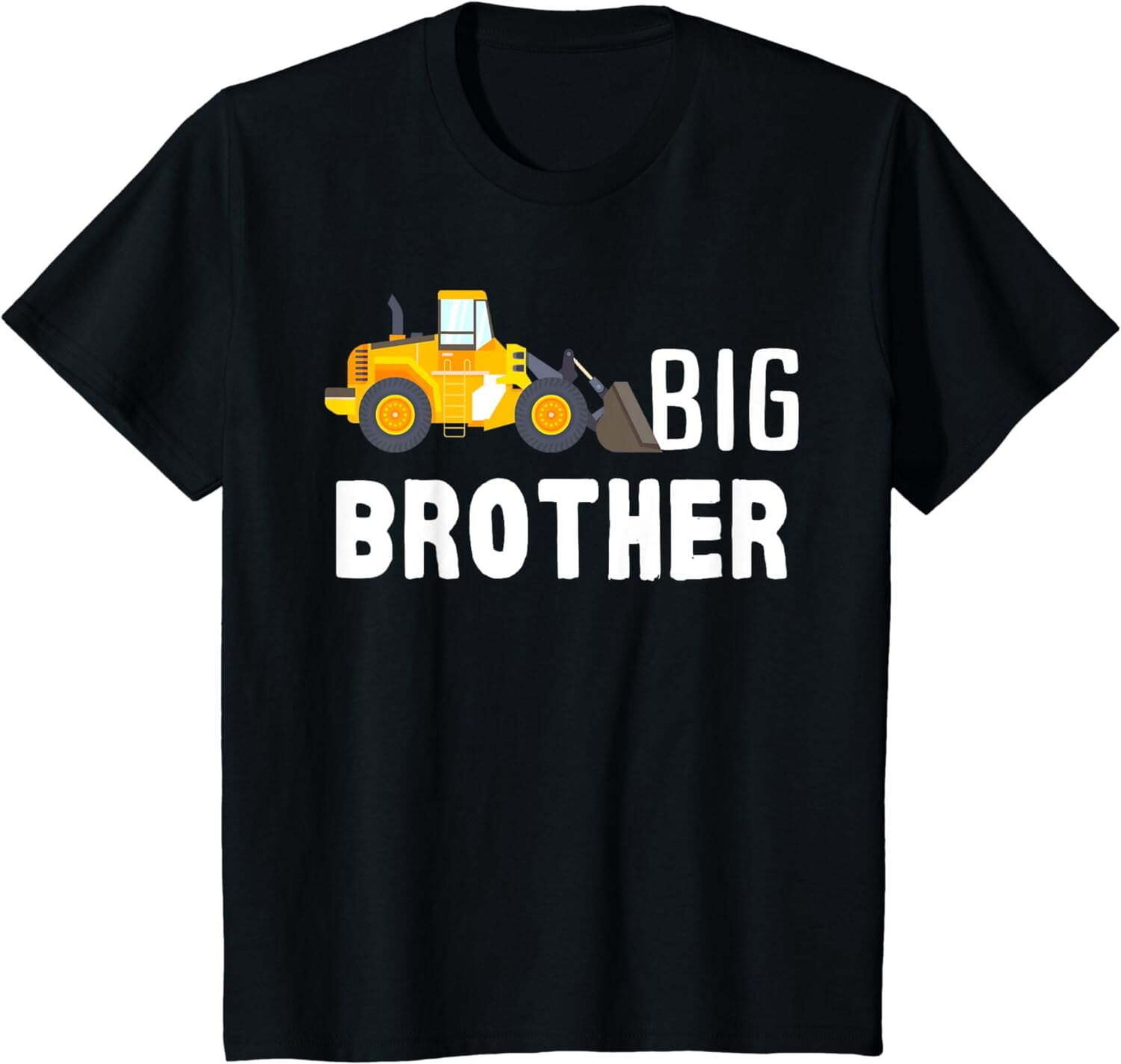 Excavator Fun Boys Birthday TShirt Perfect Gift for Big Brothers