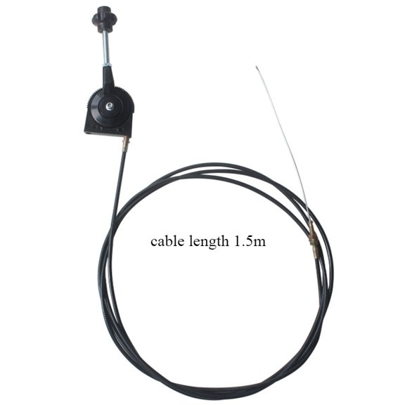 Excavator Manual Throttle Control for Harvester Tractor Ship Manure Spreader Throttle Cable Assembly Self-locking Controller  single controlle with 1.5m  cabler