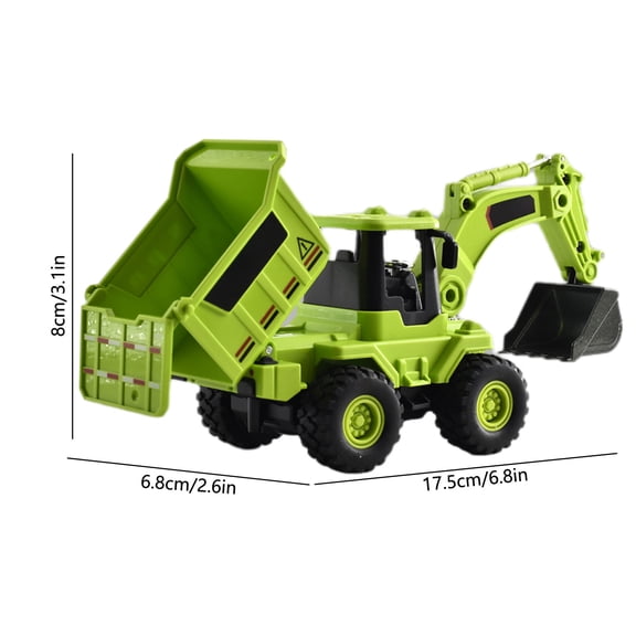 Excavator Model Alloy Engineering Vehicle Simulation Load Excavator Dump Truck for Children Boy Toy Car