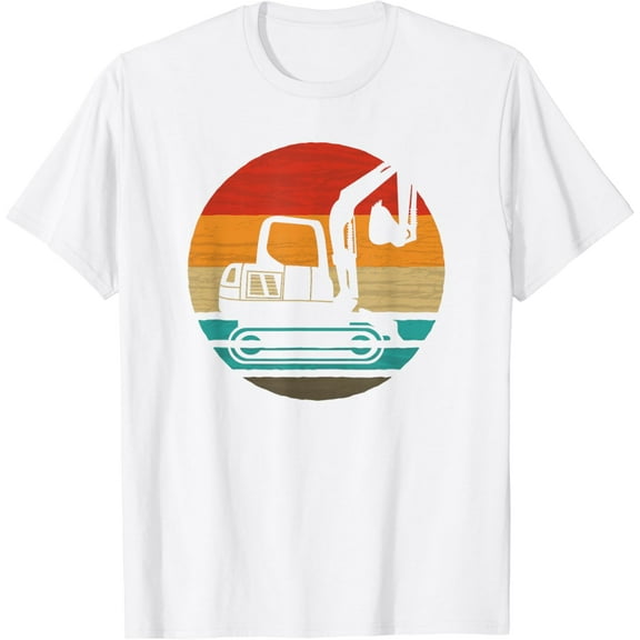 Excavator Retro Style Vintage T-Shirt
