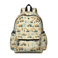 thumbnail image 1 of Excavator and Construction Worker Cute School Backpack with Padded Back and Adjustable Shoulder Straps 13.4"x11"x4.7", 1 of 5